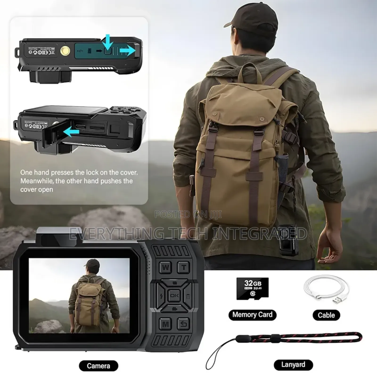 Uhd Rugged Waterproof Dustproof Shockproof Digital Camera