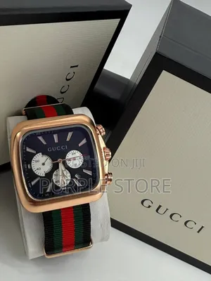 Photo - Gucci Functional Chronograph * Thick Material Strap* 