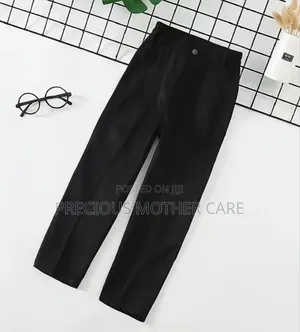 Children Boys Black Pant Trouser