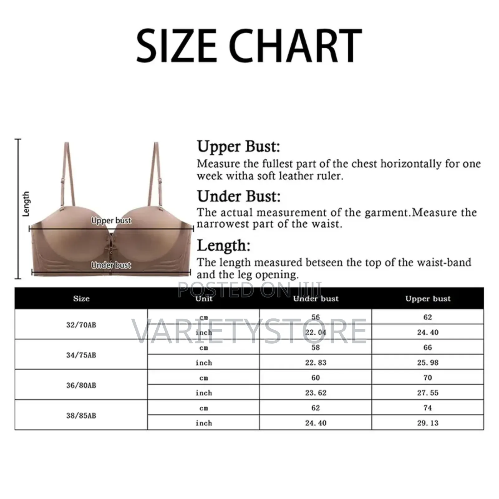 Sexy Strapless Push Up Bra
