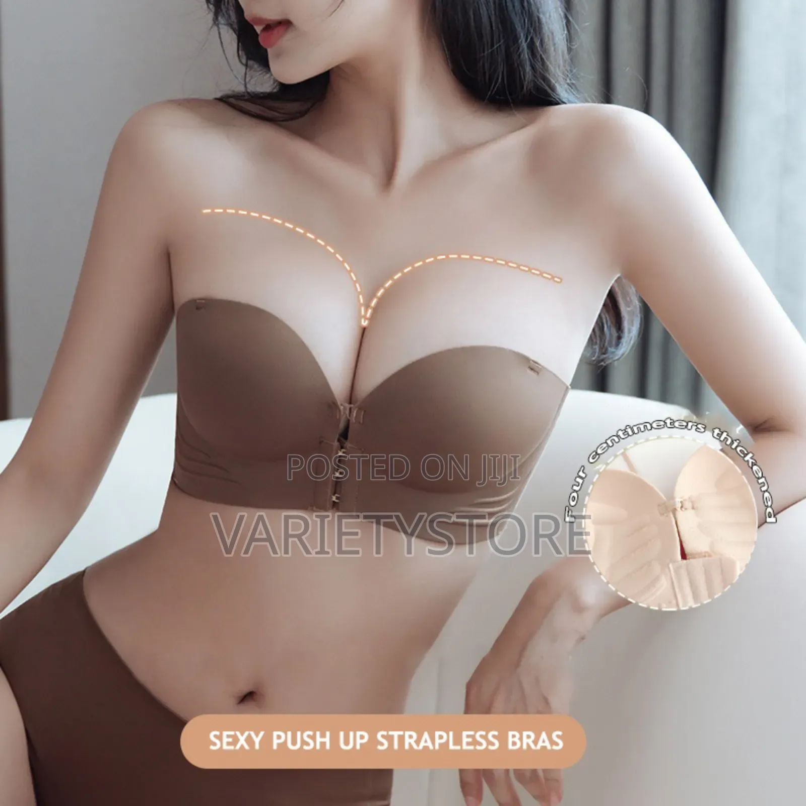 Sexy Strapless Push Up Bra