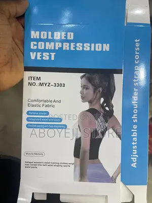 Molded Compression Vest Adjustable Shoulder Strap Corset