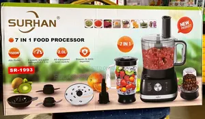 Surhan 7 in 1 Food Processor 1500watts, 2 Litres Bowl Capaci