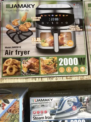 Jamaky Digital 10litres Vision Airfryer, 2000watts.
