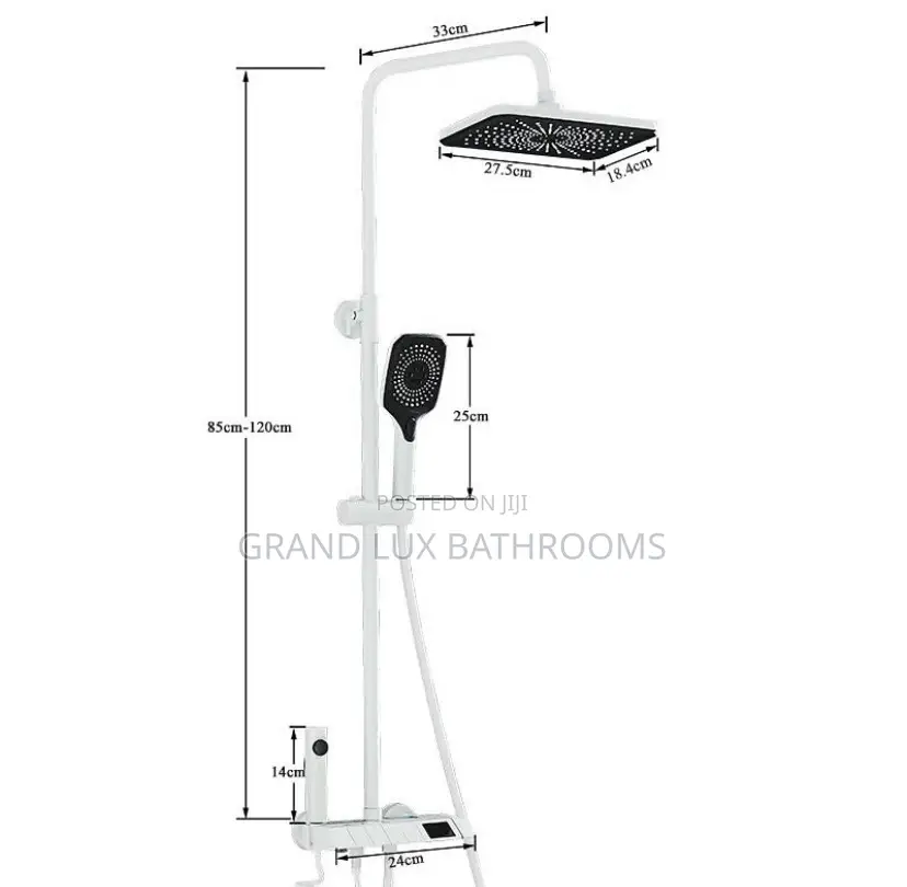 Luxury White Shower