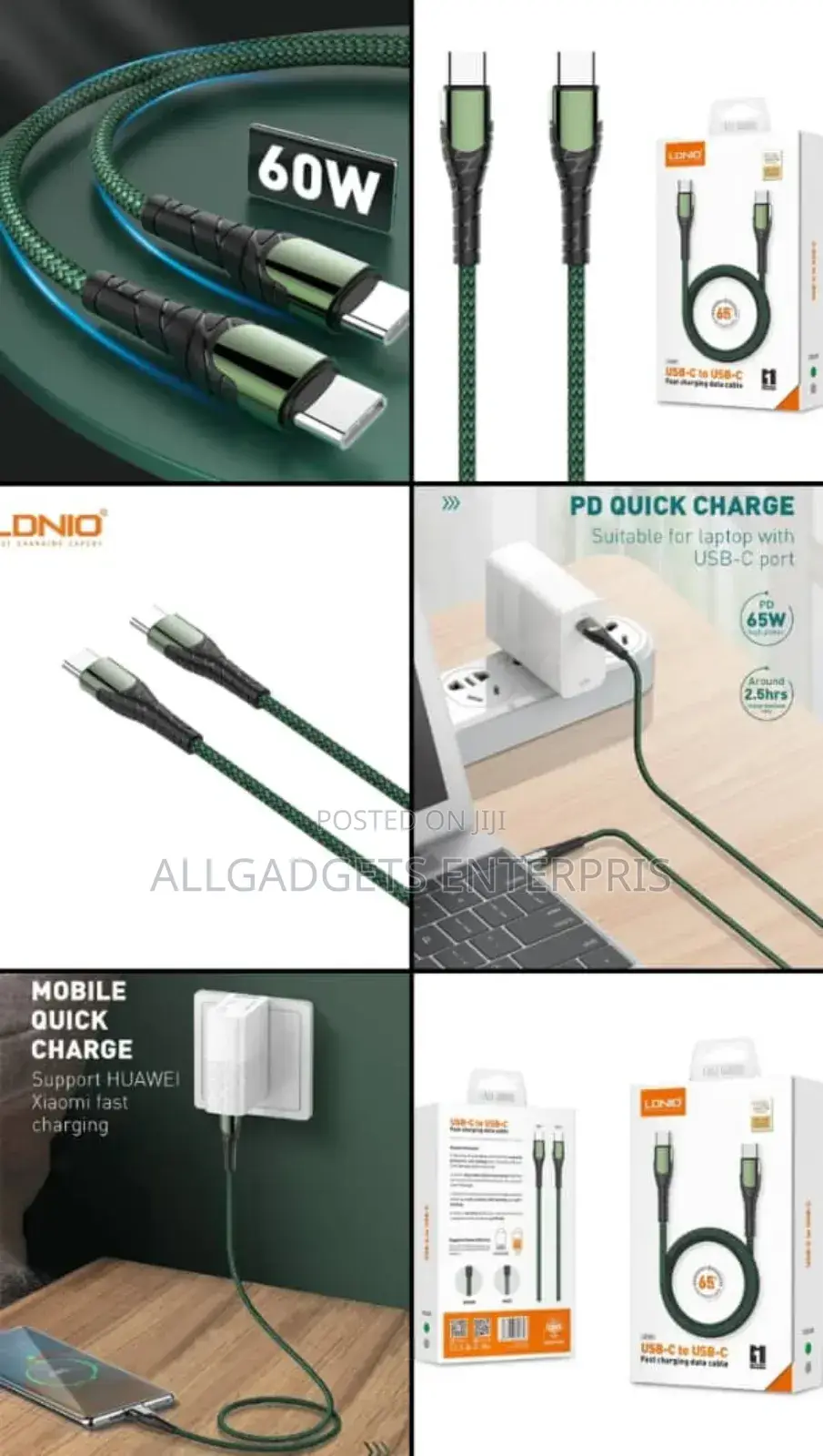 65w Data Cable for Laptop and Phone