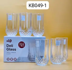 Photo - 6pcs Long Crystal Water Glass Cups