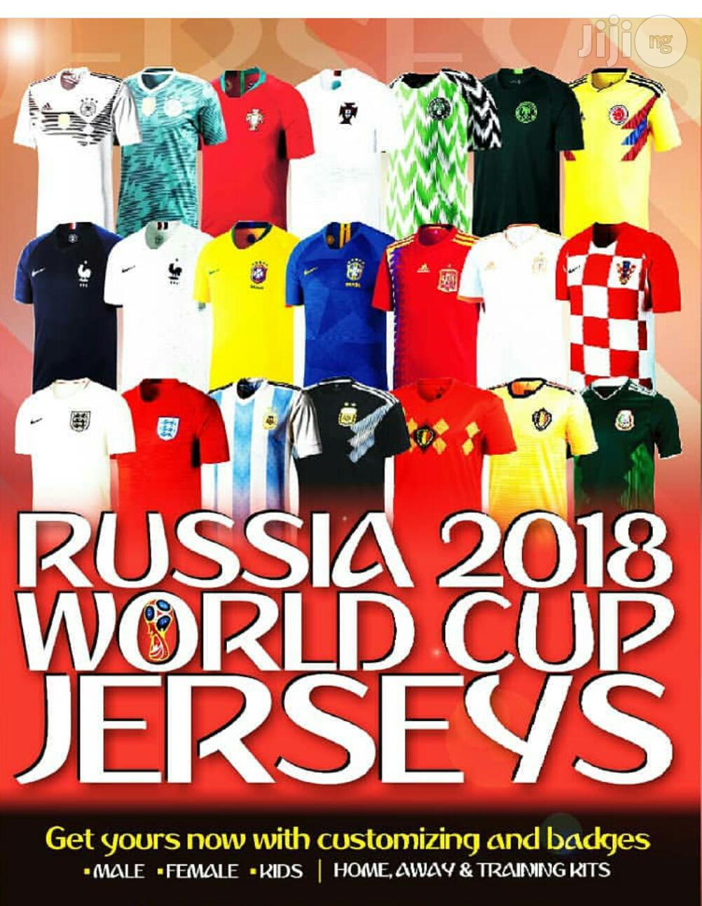 2018 Russia Worldcup Jerseys