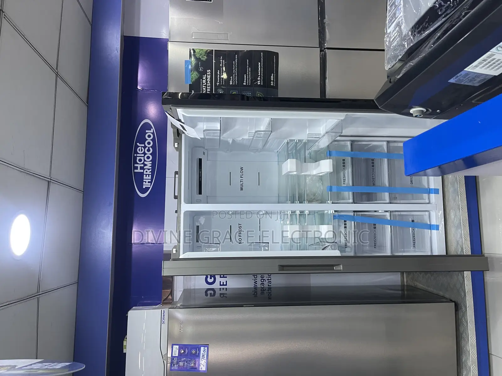 HRF-619 Side by Side Haier Thermocool Inverter Ref