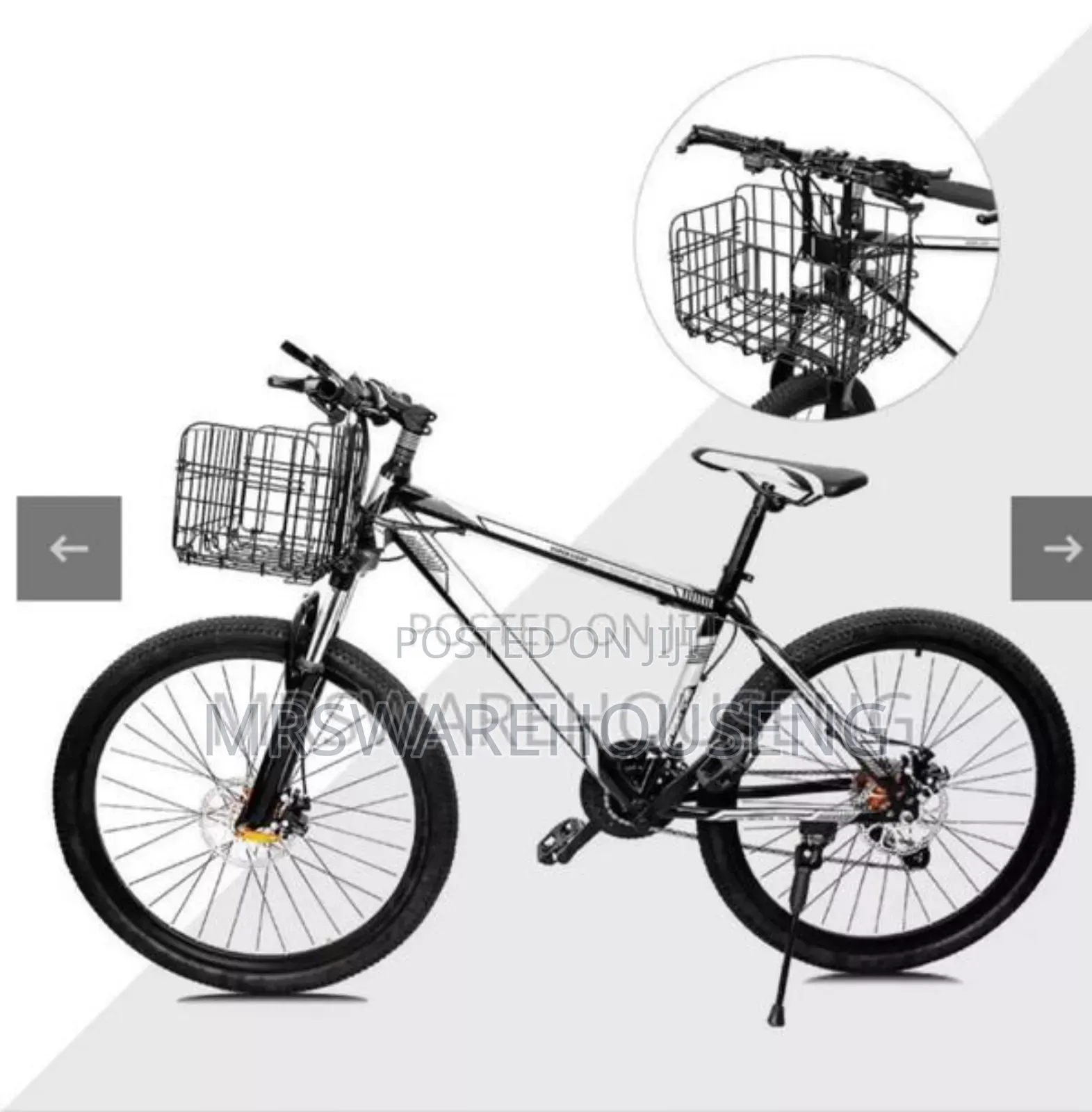 Fold-up Detchable Bike Frame Basket 1 Pack