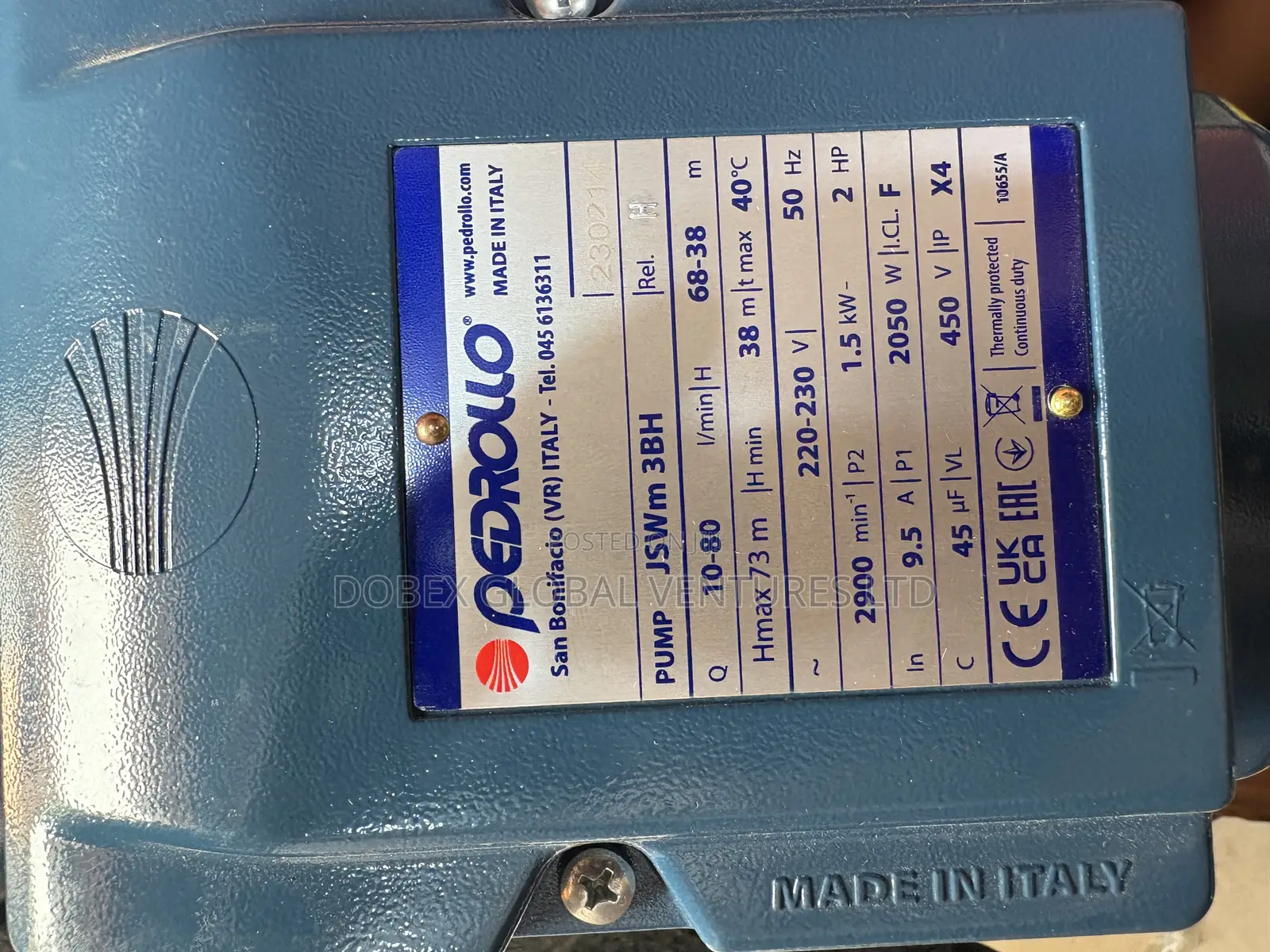 2hp Pedrollo Surface Pump