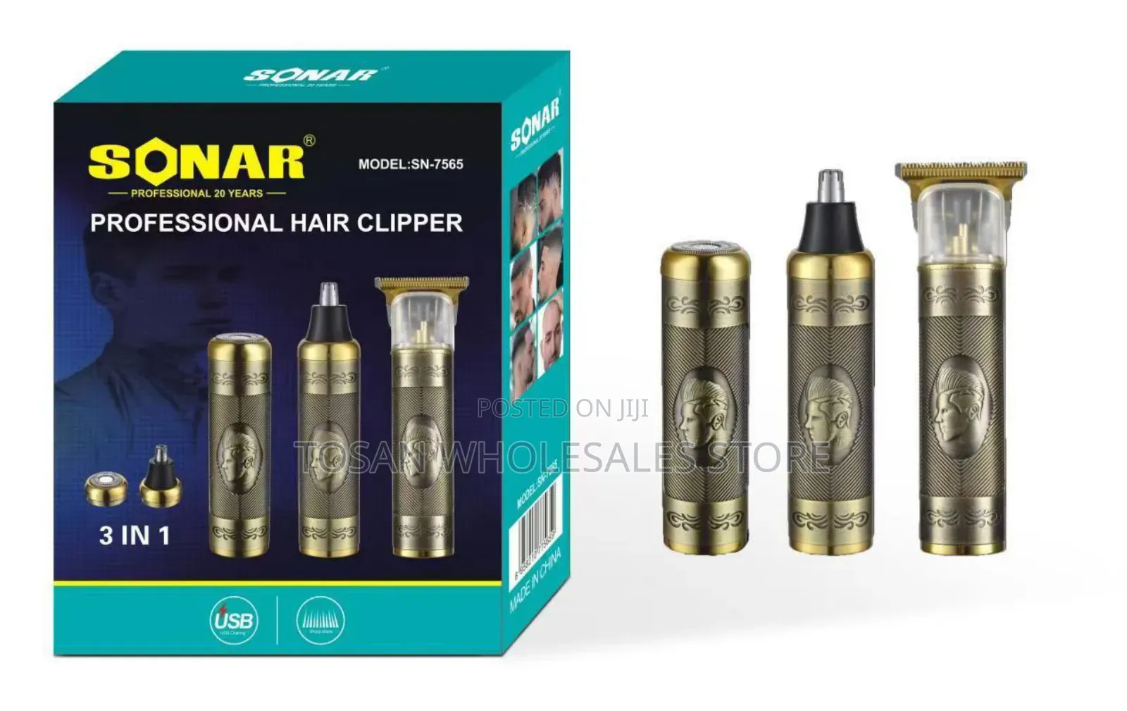 Rechargeable Professional 3 in 1 Clipper