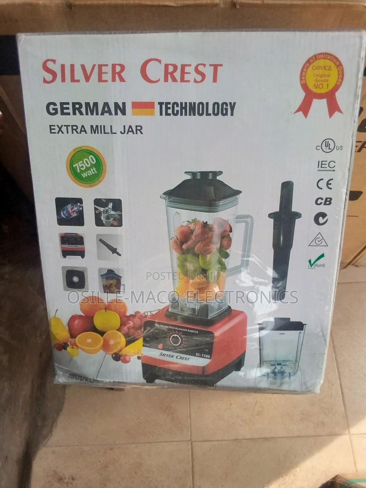 Silver Crest Blender Grind. Model Sc-1589