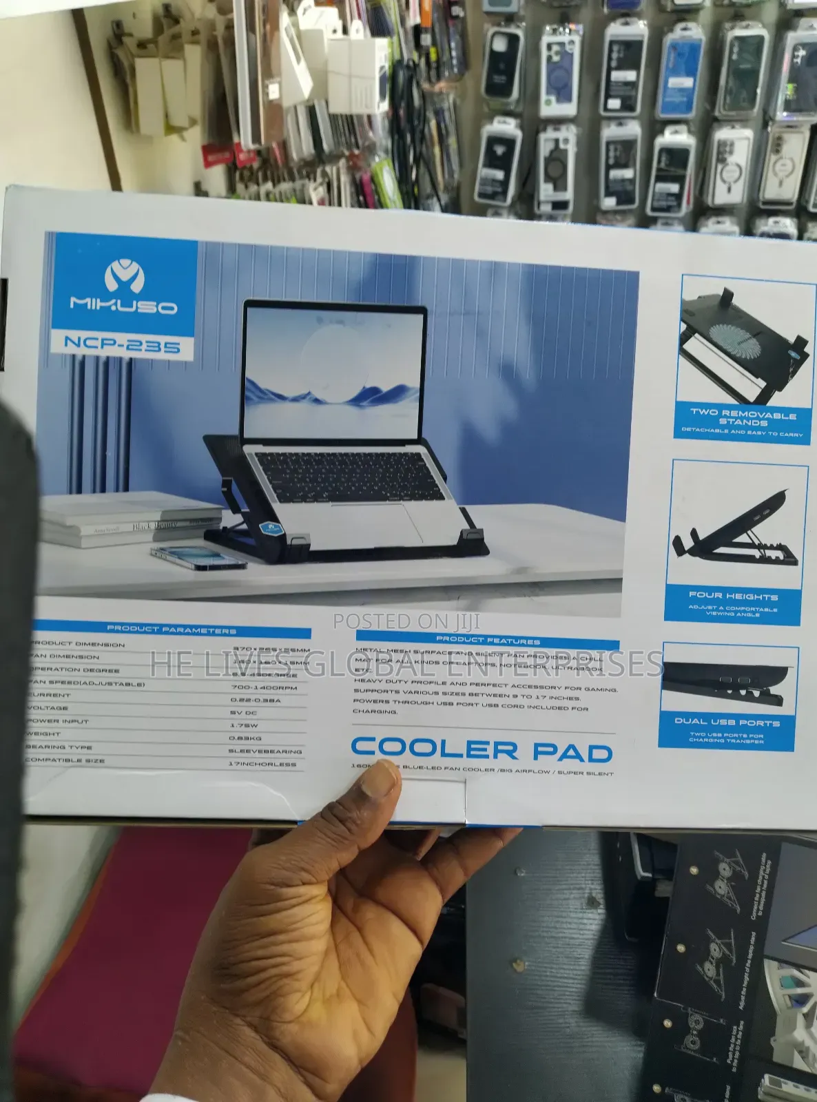 Laptop Stand With Cooler Fan
