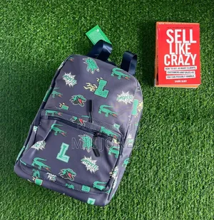 Photo - "Lacoste Inspired Print Backpack - Blue, Green, White"
