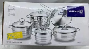 Korkmaz Astra 9-Piece Stainless Steel Cookware Set