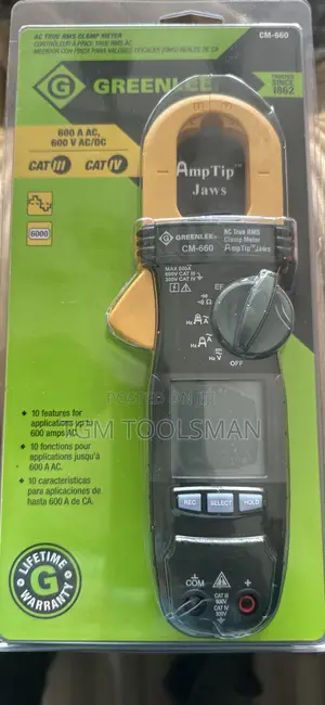 Clamp Meter, 600v, 600a, Calibrated