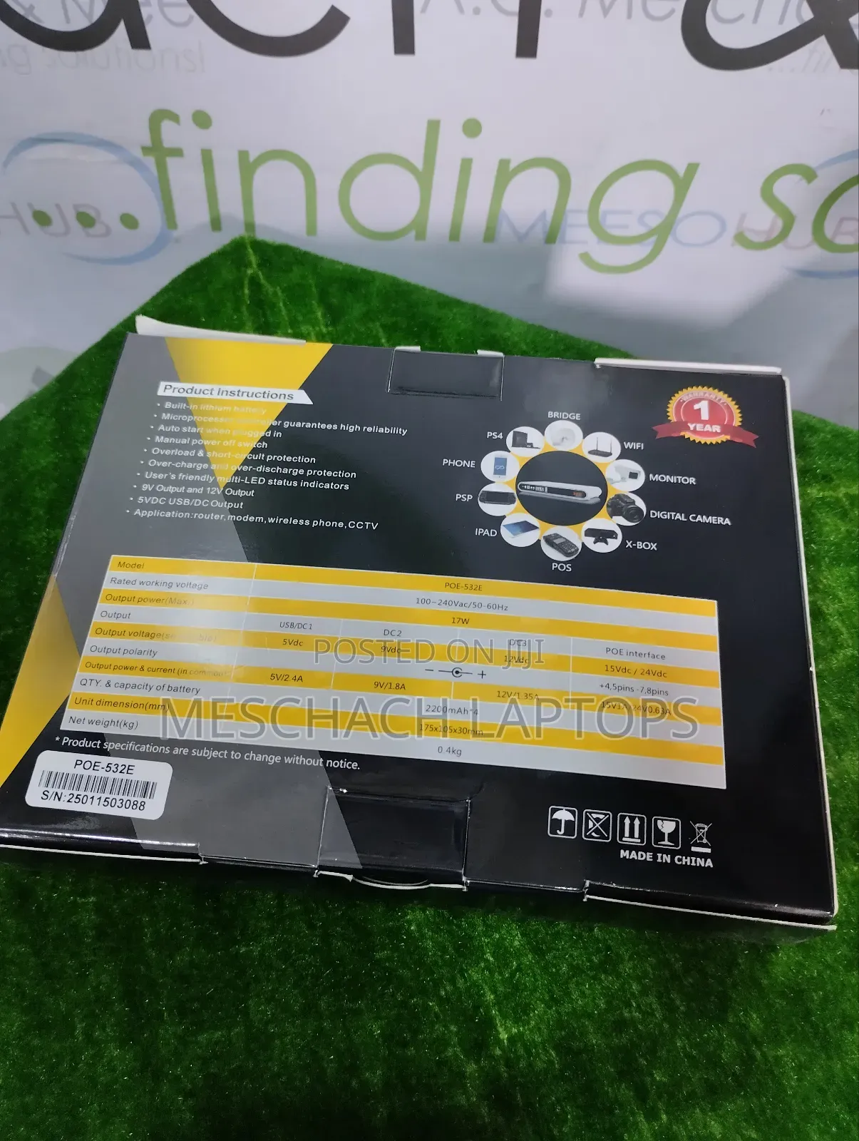 Ske Poe -532e Mini Dc Ups 8800mah