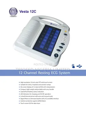 Vesta 12c - 12 Channel Resting Ecg System