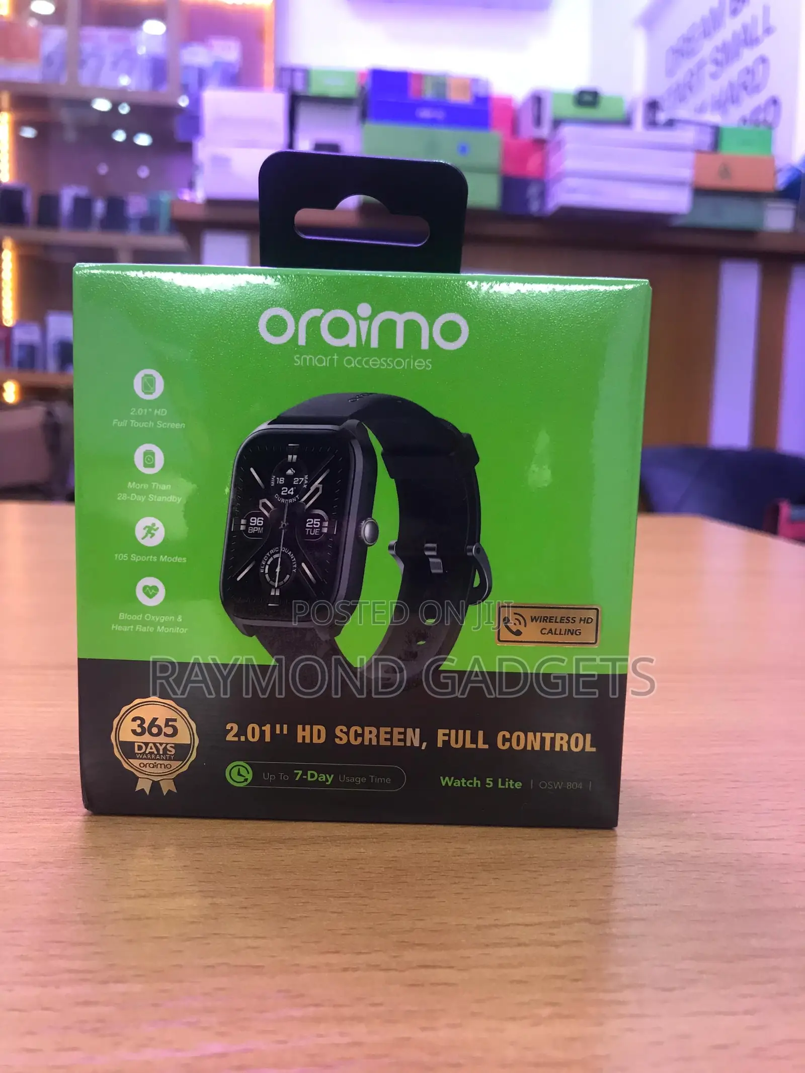 Oraimo Watch 5 Lite (Osw-804) – 2.01” Hd Touchscreen