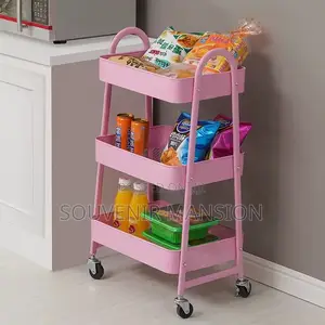 3 Layer Metal Multipurpose Trolley