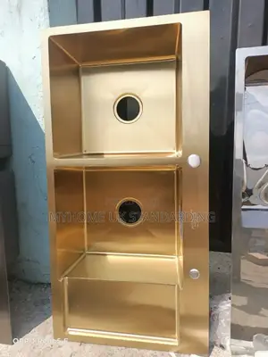 Turkish Double-Bowl Kitchen Sink With Gold