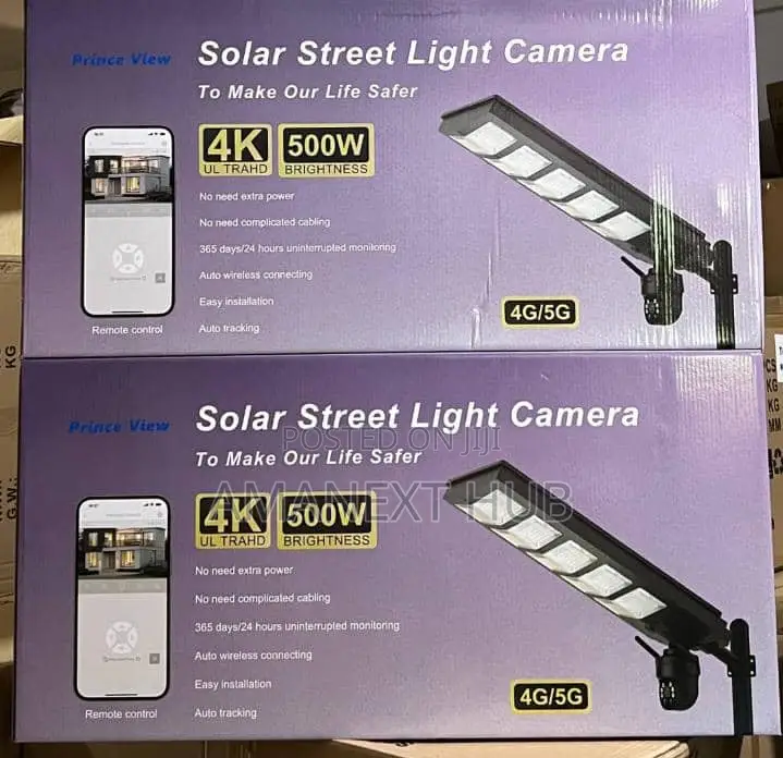 Ubox Solar Street Light With PTZ Camera
