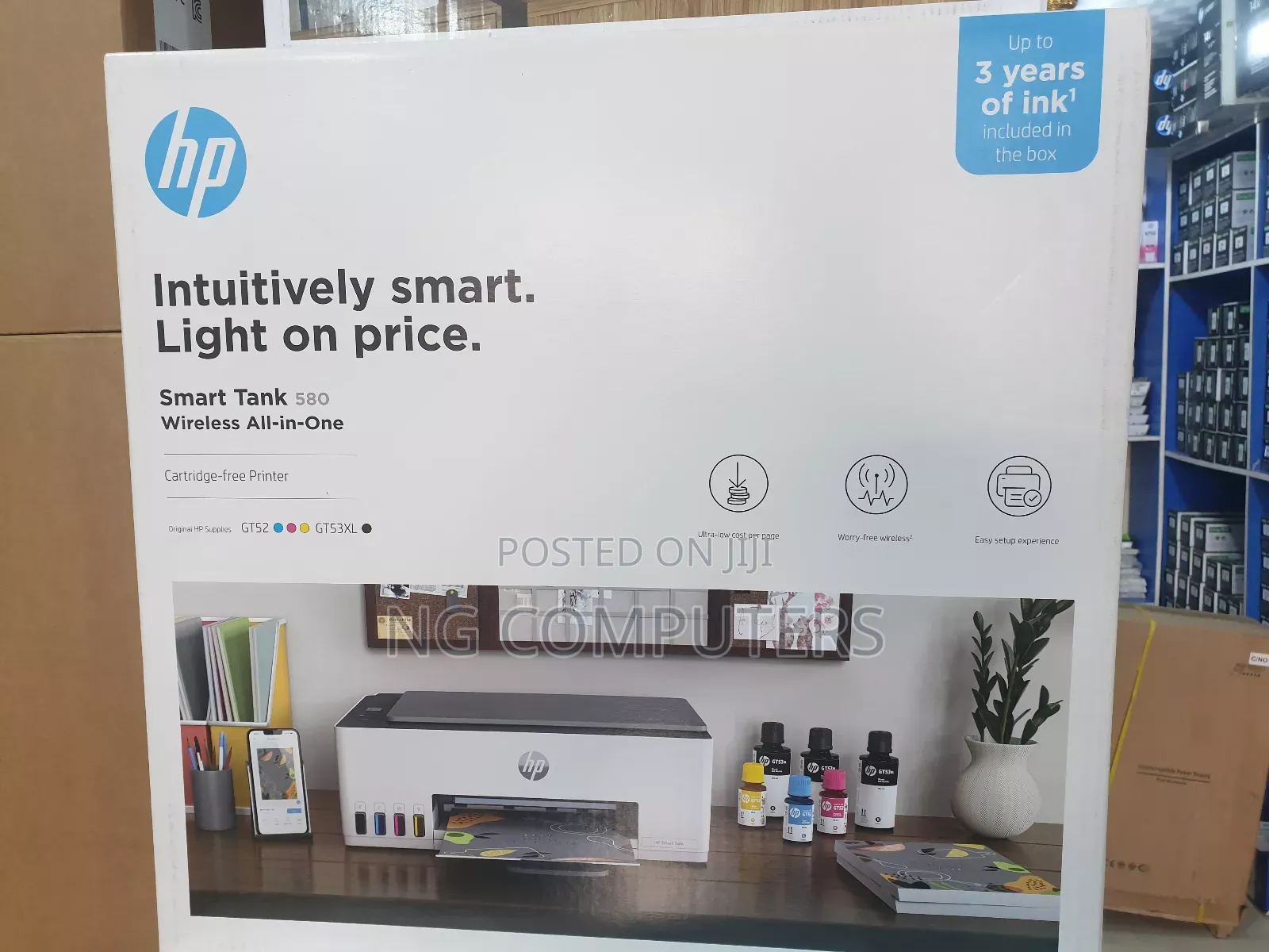 Hp Smart Tank Wireless Printer 580