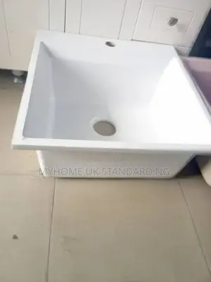 Granite Composite Laundry Sink in White