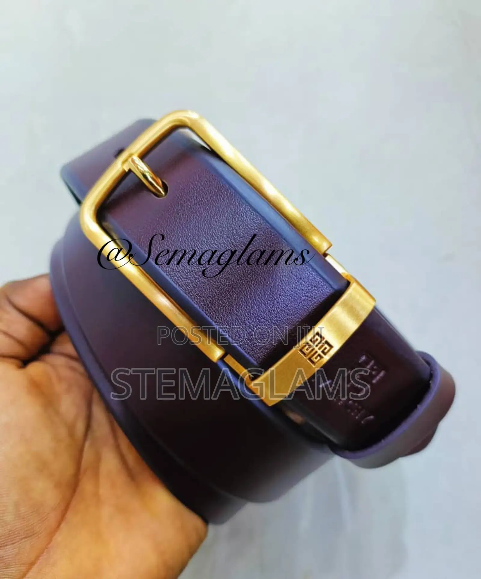 Mont Blanc Italian Buckle Leather Belts