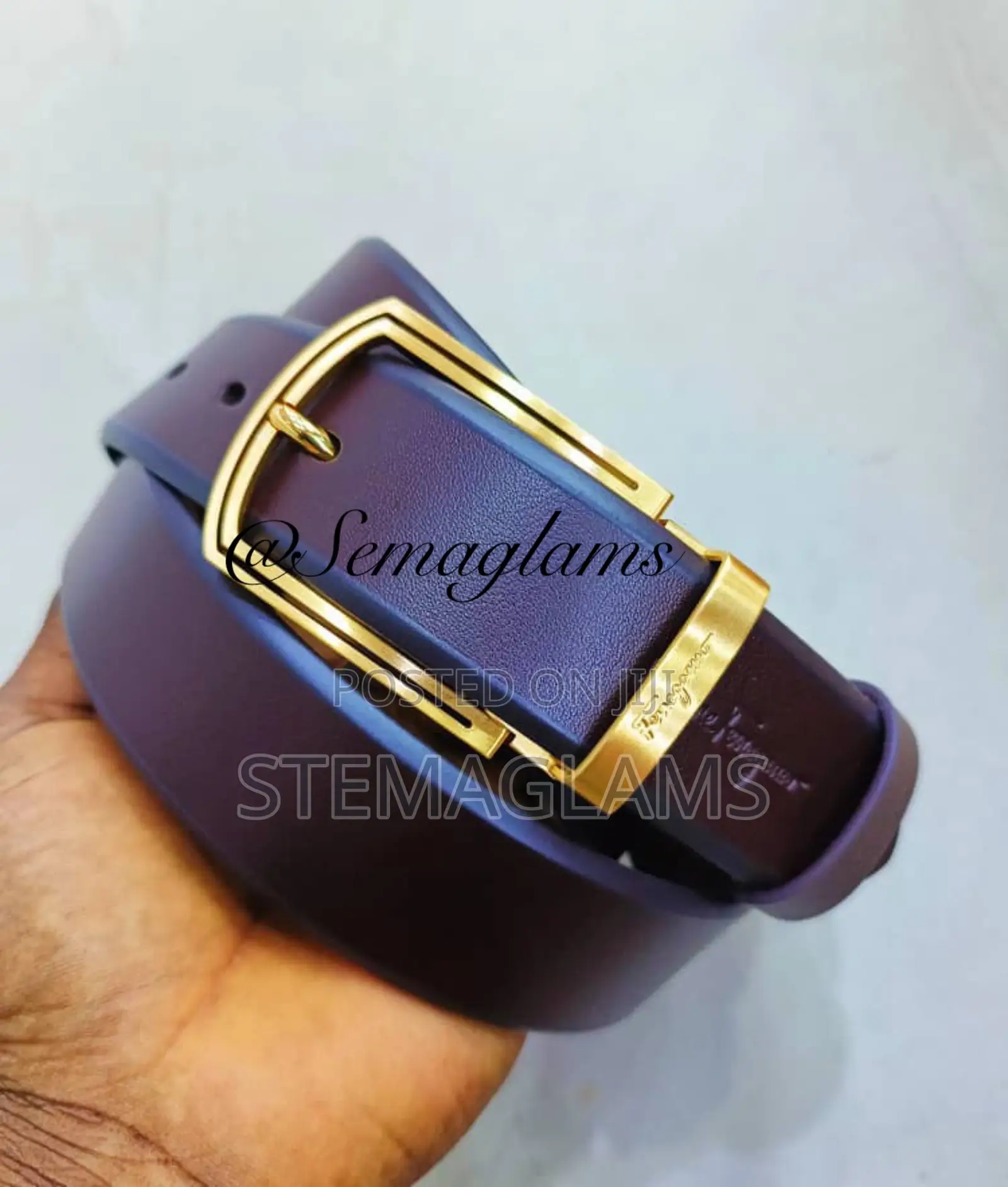 Mont Blanc Italian Buckle Leather Belts