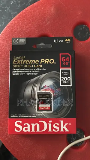 Sandisk Extreme Pro 64gb Sd Card 200mb/S