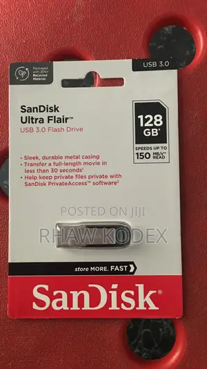 Sandisk Ultra Flair 128gb Usb 3.0 Flash Drive 150mb/S