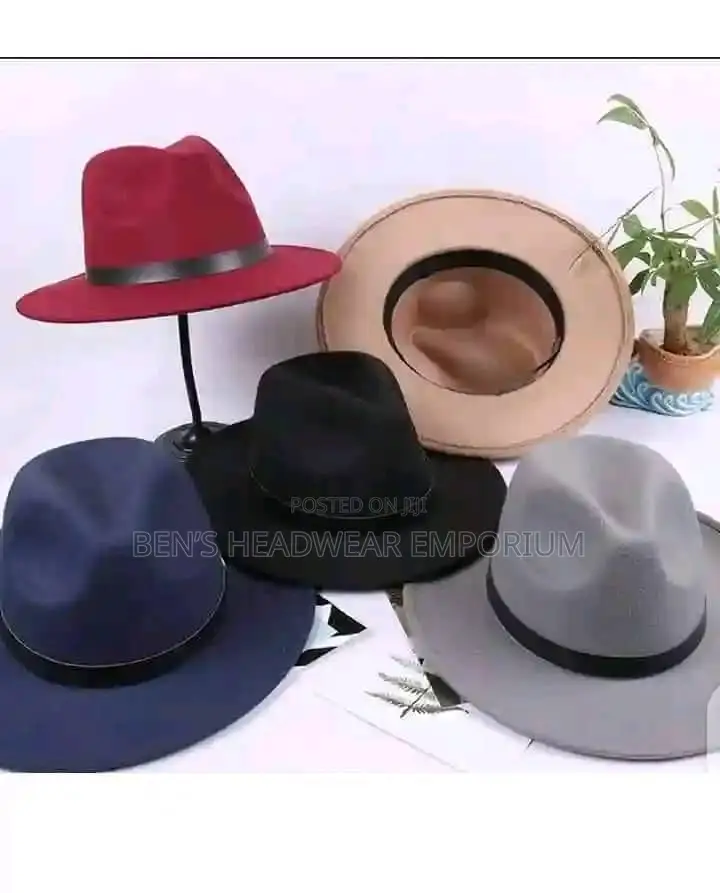 Wide-Brimmed Fedora Hats