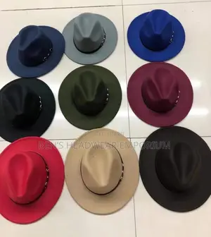 Wide-Brimmed Fedora Hats