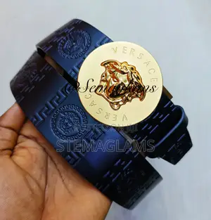 Versace Italian Craftsmanship and Medusa Head Buckle Belts