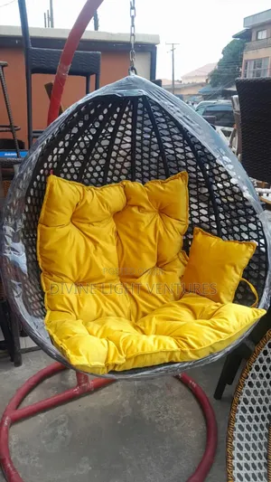 Yellow and Black Swing Chair