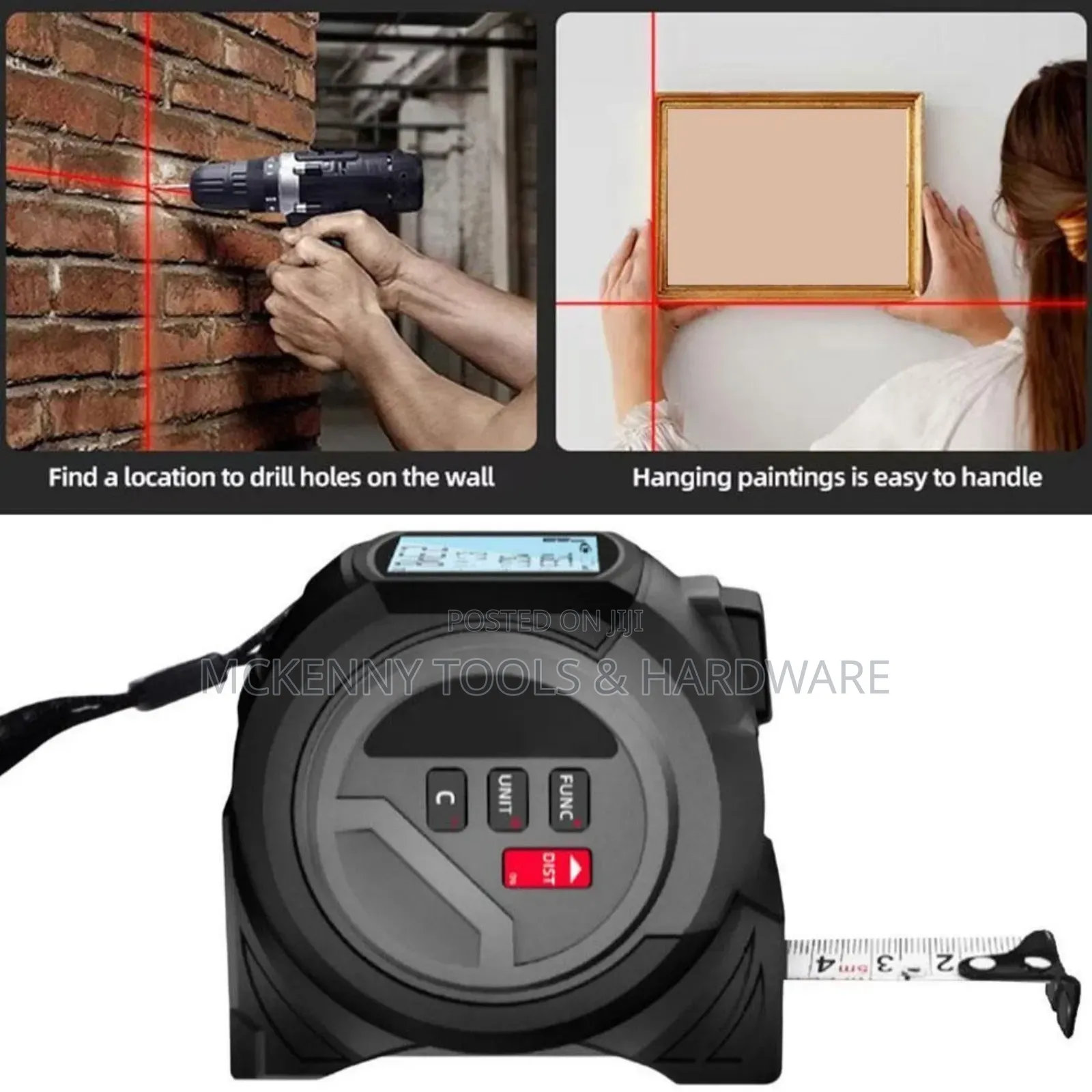 3 In 1 Digital Measure Tape L.Aser