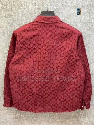 Most Wanted Luxury Designer Long Sleeve Jacket  Shirt Gucci