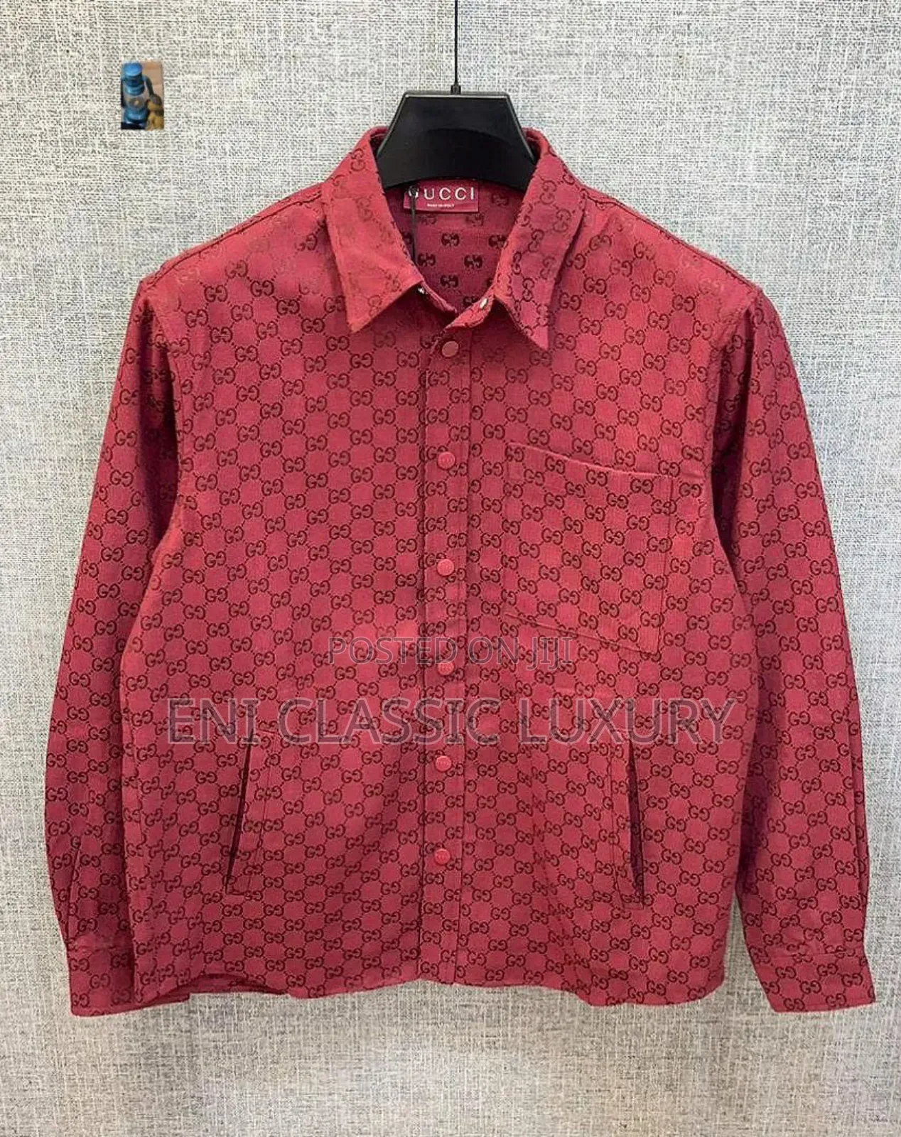Most Wanted Luxury Designer Long Sleeve Jacket  Shirt Gucci