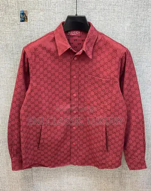 Most Wanted Luxury Designer Long Sleeve Jacket  Shirt Gucci