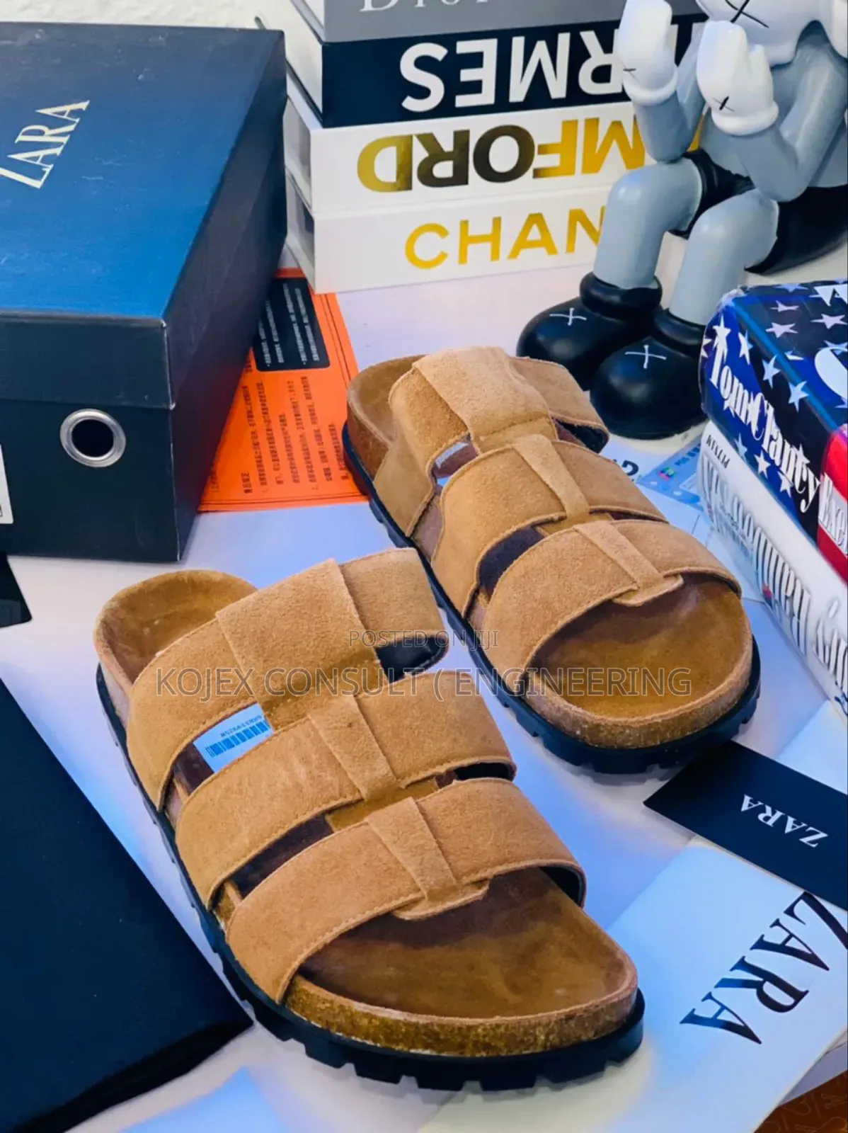 Zara Men Leather Slides
