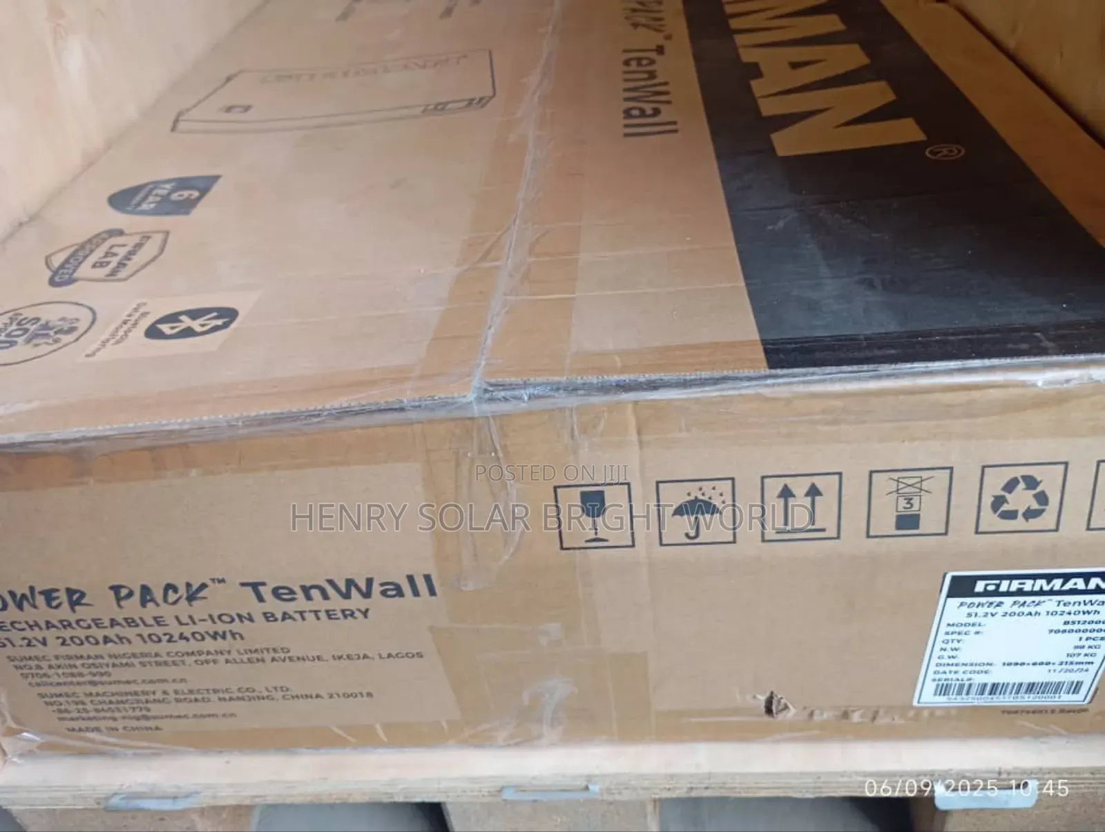 Firman 10kwh Lithium 51.2v