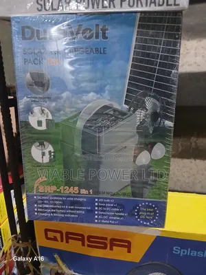 5 in 1 Dura Volt Solar Generator It's Comes With Fan,Bulbs