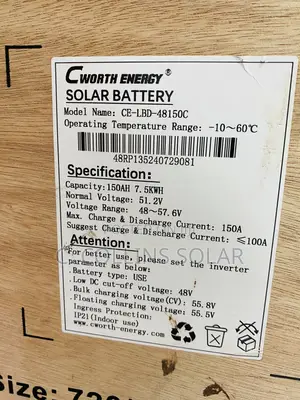 7.5kwh Cworth Lithium Battery