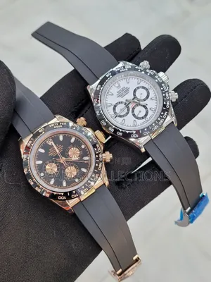 High Quality Grade Rolex Rubber Strap Chronograph Wristwatch