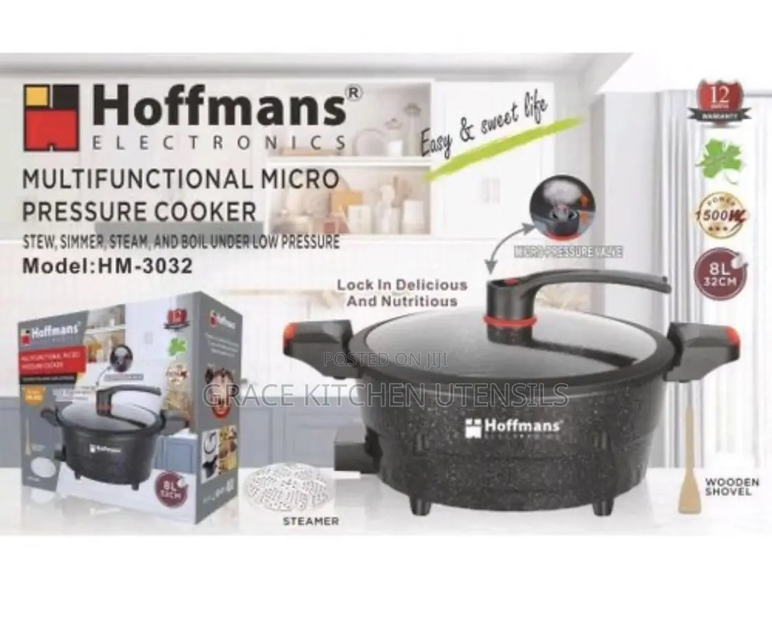 Hoffmans Multifunctional Micro Pressure Cooker - Black