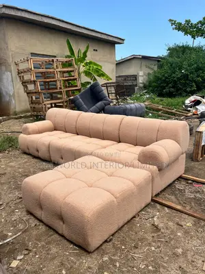 Photo - Turkish Material Made Bubble L Shape Sofa