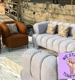 Set Of Morden Curvy Sofa