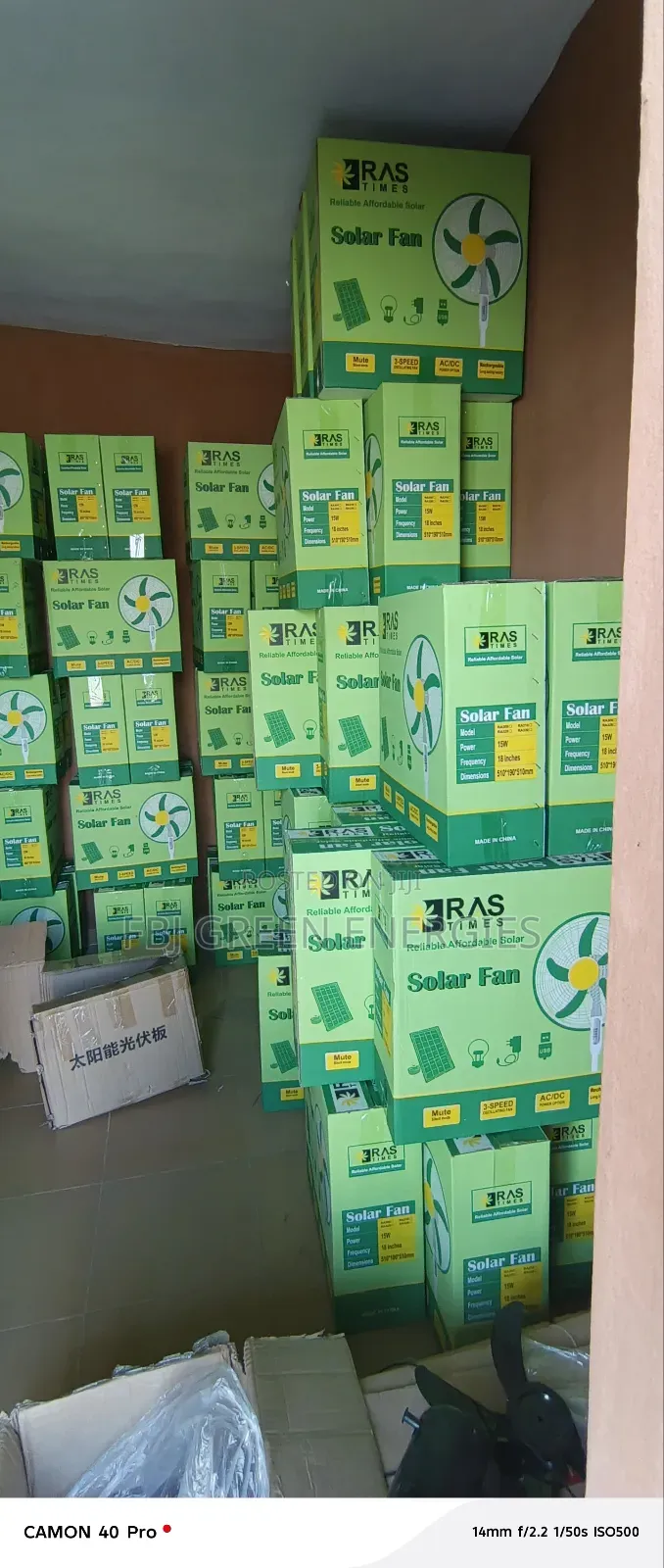 Solar Rechargeable Fan
